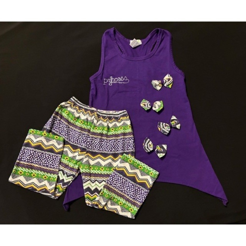 Little potatoes, girls size 6, 2 piece set, tank and capri pants